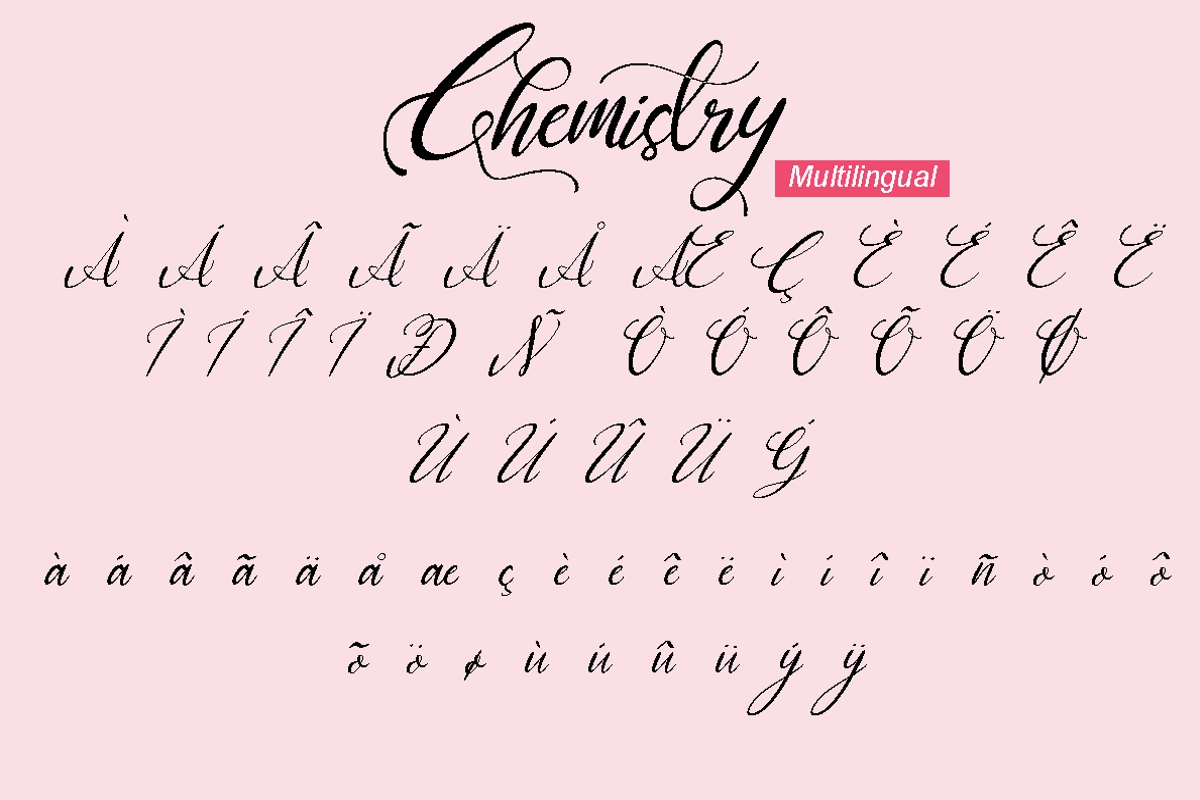 Chemistry Font by enway GraphicRiver